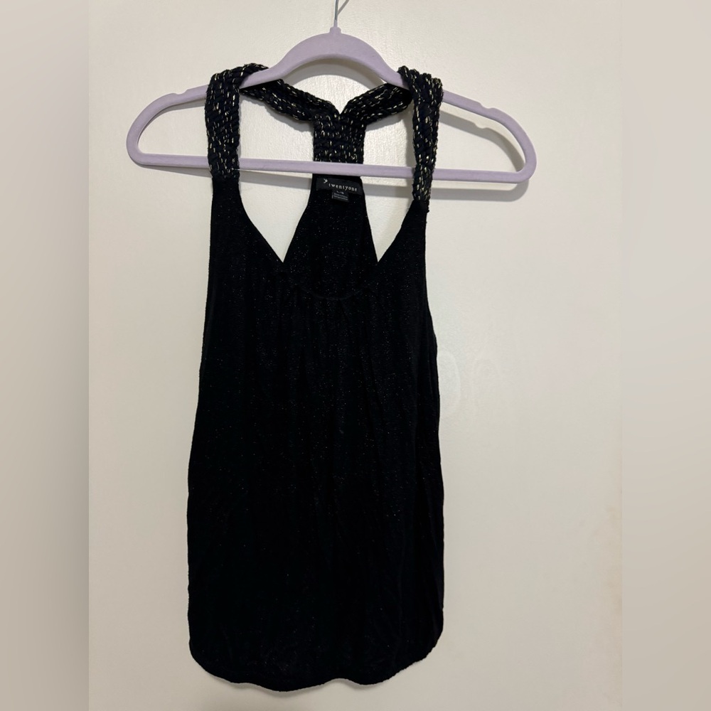 Forever 21 Black Top with Gold Details